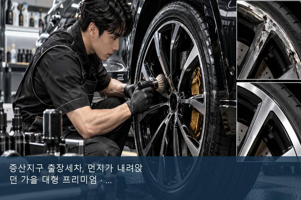 증산지구 출장세차, 먼지가 내려앉던 가을 대형 프리미엄 · 차종 기준 금액
